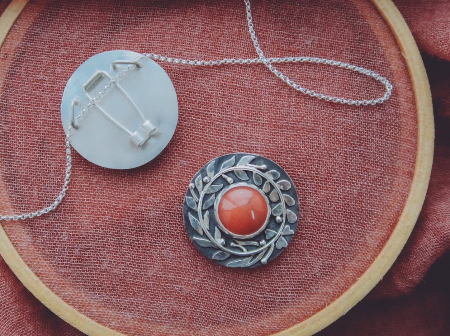 Laurel Wreath Necklace & Broch no.2